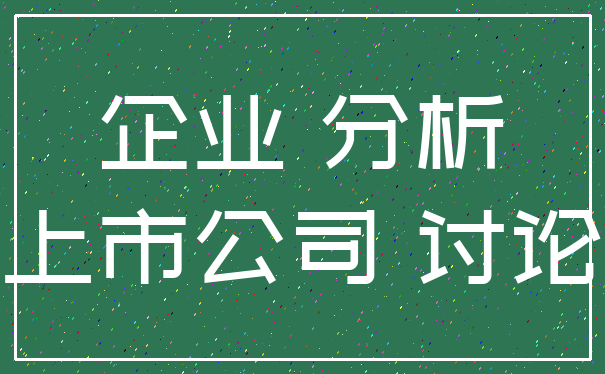 企业 分析_上市公司 讨论