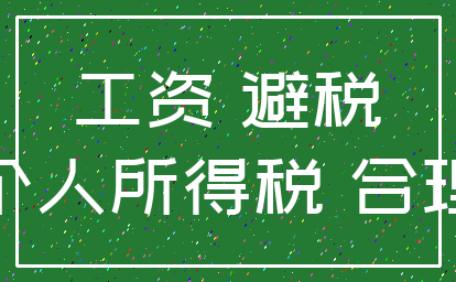 工资 避税_个人所得税 合理