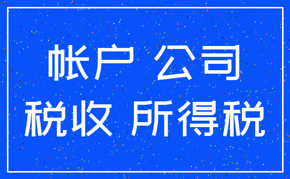 帐户 公司_税收 所得税