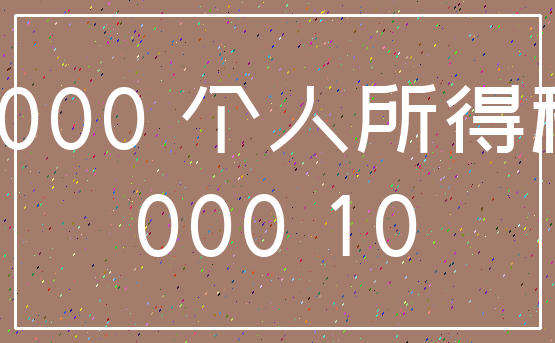 2000 个人所得税_000 10