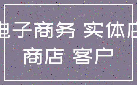 电子商务 实体店_商店 客户