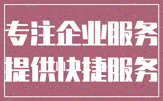 专注企业服务_提供快捷服务