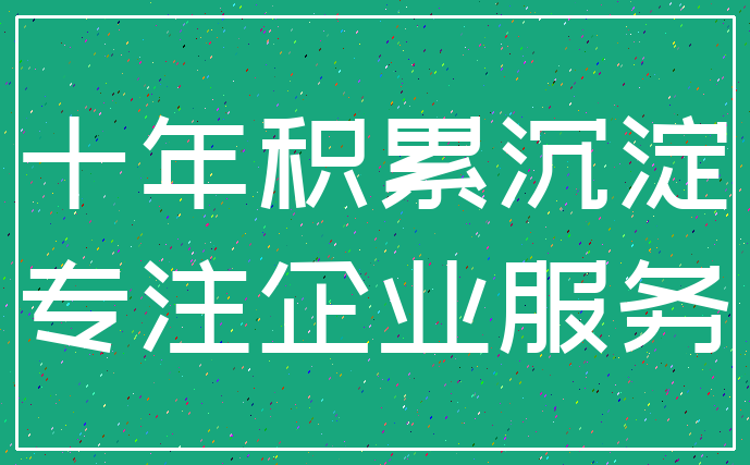 十年积累沉淀_专注企业服务