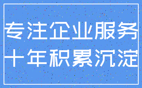 专注企业服务_十年积累沉淀