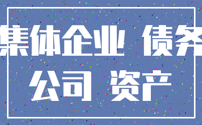 集体企业 债务_公司 资产