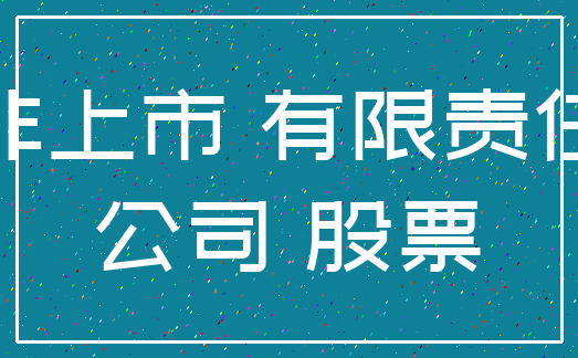 非上市 有限责任_公司 股票