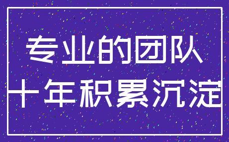 专业的团队_十年积累沉淀