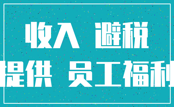 收入 避税_提供 员工福利