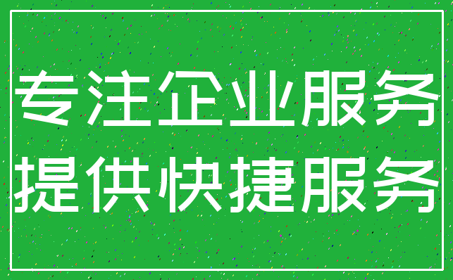 专注企业服务_提供快捷服务