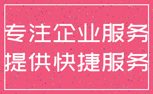 专注企业服务_提供快捷服务