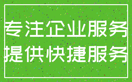 专注企业服务_提供快捷服务