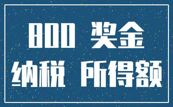 800 奖金_纳税 所得额