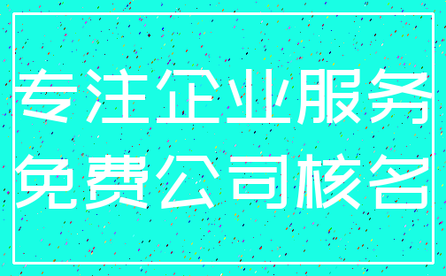 专注企业服务_免费公司核名