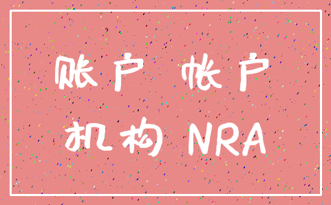 账户 帐户_机构 NRA