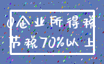 0企业所得税_节税70%以上