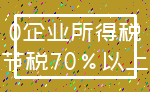 0企业所得税_节税70%以上