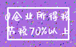 0企业所得税_节税70%以上