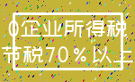 0企业所得税_节税70%以上