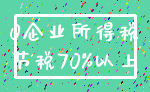 0企业所得税_节税70%以上