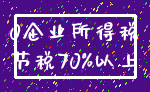 0企业所得税_节税70%以上