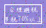 合理避税_节税70%以上