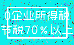 0企业所得税_节税70%以上