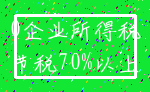 0企业所得税_节税70%以上