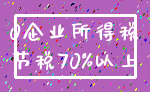 0企业所得税_节税70%以上