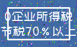 0企业所得税_节税70%以上