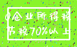 0企业所得税_节税70%以上