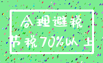 合理避税_节税70%以上