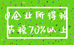 0企业所得税_节税70%以上