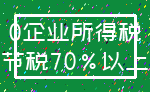 0企业所得税_节税70%以上